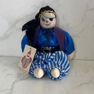 Vintage 80's Magical Expressions Hero Porcelain China Doll Pirate Collectible